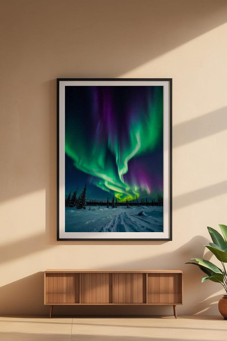 Affiche d'aurores boréales | Art mural aurore boréale image 6