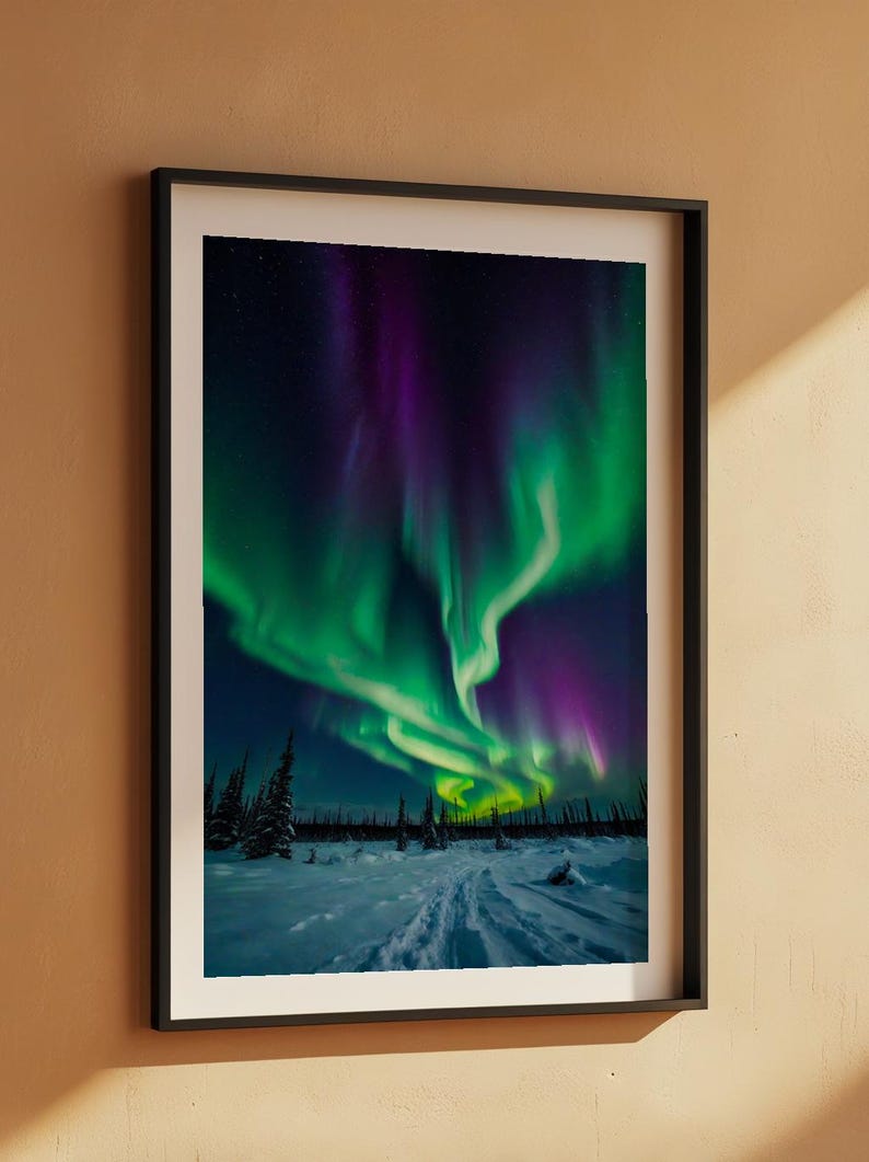 Affiche d'aurores boréales | Art mural aurore boréale image 7