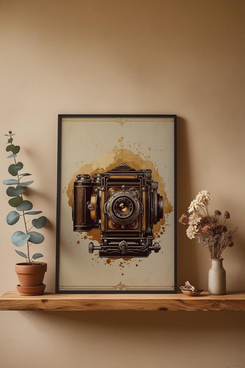 Vintage Camera | Analog Photography Art | Nostalgic Decor Bild 4