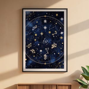 Starfield Constellation | Celestial Stars Poster | Astronomy Art image 6