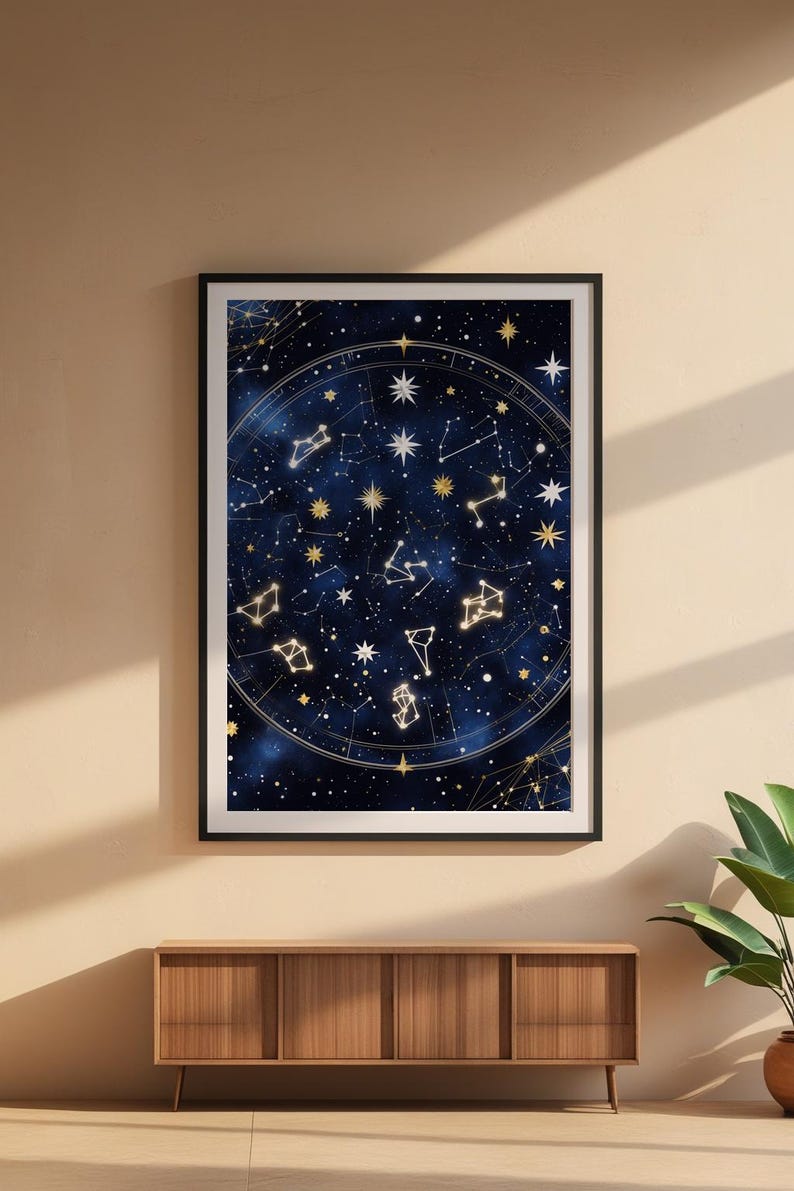 Starfield Constellation | Celestial Stars Poster | Astronomy Art image 6