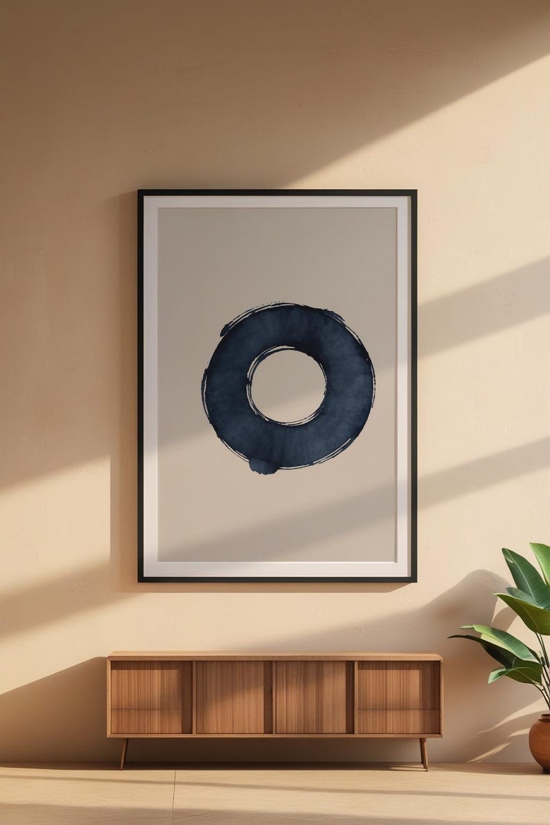 Enso Zen Circle | Japanese Calligraphy | Meditation Symbol Art image 6