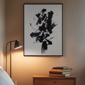 Bold Brushstroke Abstract | Modern Ink Art | Gallery Contemporary image 3