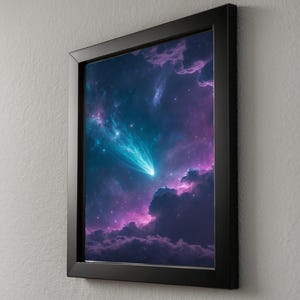 Comet Trail | Dynamic Nebula Sky | Space Motion Poster Bild 8