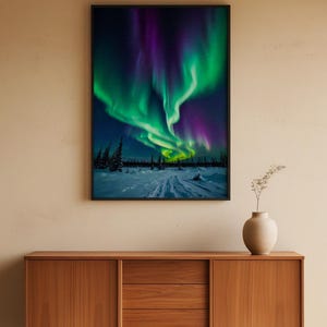 Affiche d'aurores boréales | Art mural aurore boréale image 5