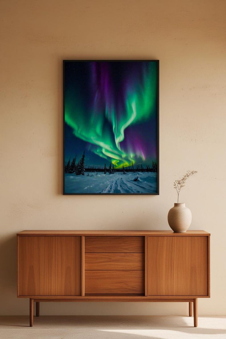 Affiche d'aurores boréales | Art mural aurore boréale image 5