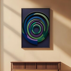 Jewel Tone Arches | Abstract Architecture Art | Luxury Poster Bild 2