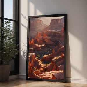 Canyon Golden Hour | Desert Landscape | Southwest Earth Tones zdjęcie 9