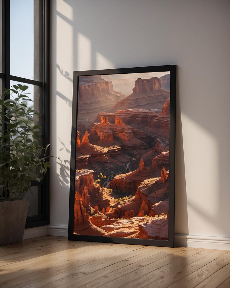 Canyon Golden Hour | Desert Landscape | Southwest Earth Tones zdjęcie 9