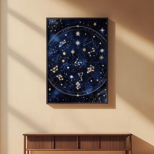Starfield Constellation | Celestial Stars Poster | Astronomy Art image 2