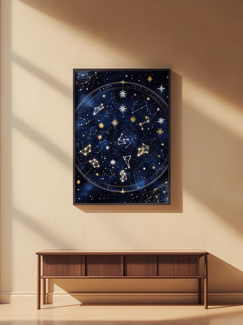 Starfield Constellation | Celestial Stars Poster | Astronomy Art image 2