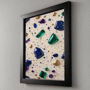 Terrazzo bijou | Motif abstrait de luxe | Décoration d'intérieur moderne image 8