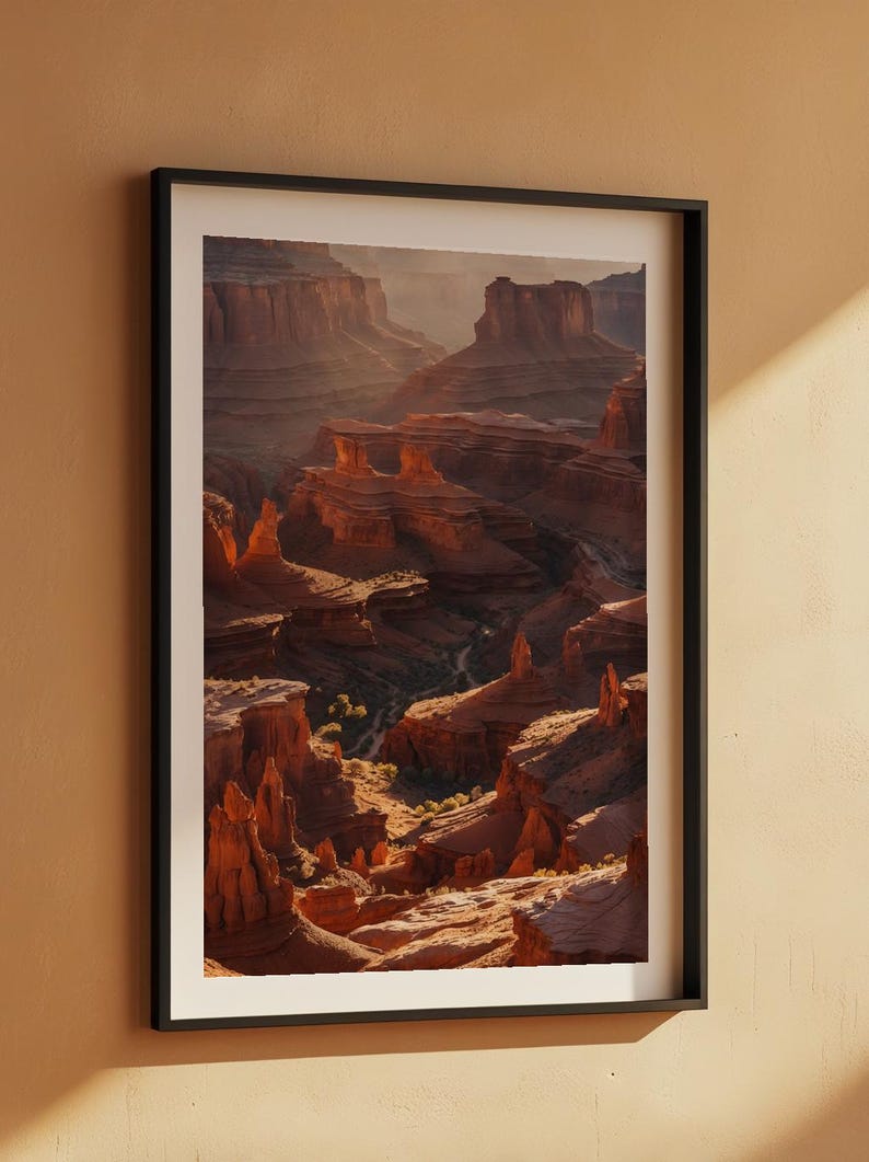 Canyon Golden Hour | Desert Landscape | Southwest Earth Tones zdjęcie 7