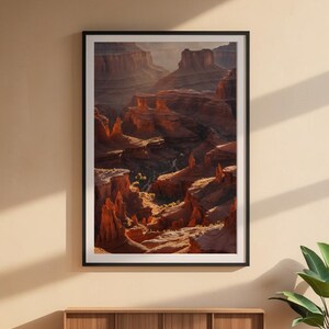 Canyon Golden Hour | Desert Landscape | Southwest Earth Tones zdjęcie 6