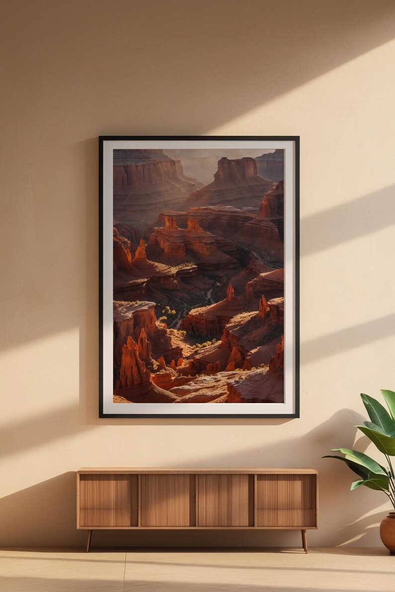 Canyon Golden Hour | Desert Landscape | Southwest Earth Tones zdjęcie 6