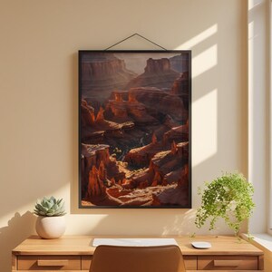 Canyon Golden Hour | Desert Landscape | Southwest Earth Tones zdjęcie 1