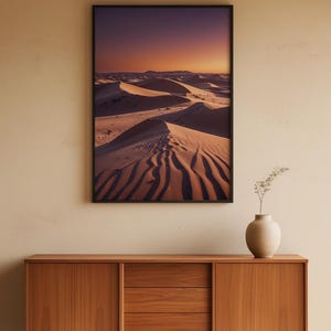 Desert Dunes Sunset | Landscape Poster Bild 5