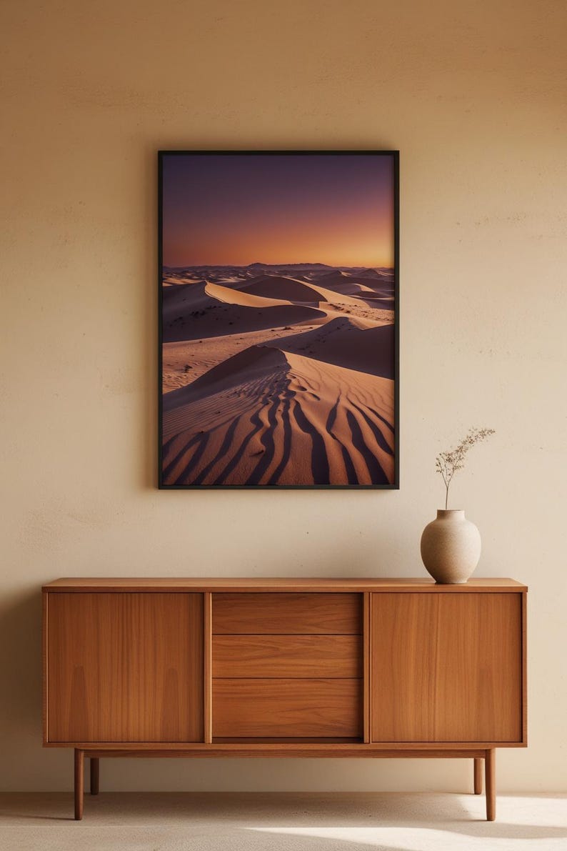 Desert Dunes Sunset | Landscape Poster Bild 5
