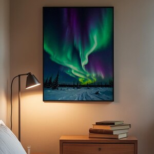 Affiche d'aurores boréales | Art mural aurore boréale image 3