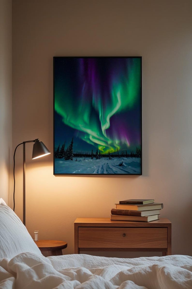 Affiche d'aurores boréales | Art mural aurore boréale image 3