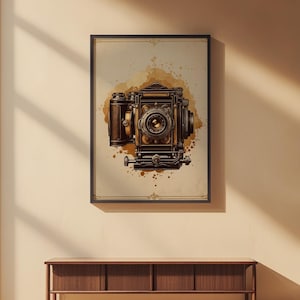 Vintage Camera | Analog Photography Art | Nostalgic Decor Bild 2