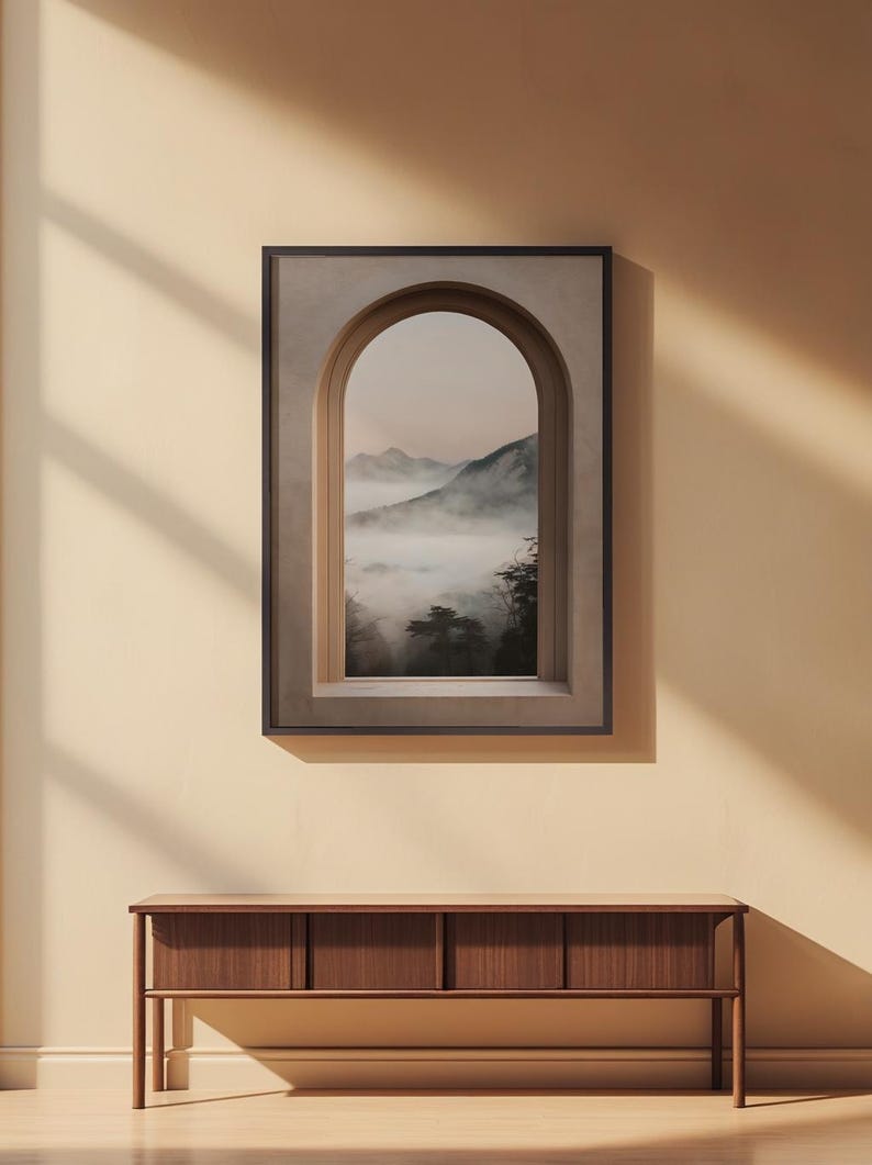 Window Frame Landscape | Architectural Portal | Escape View Art image 3