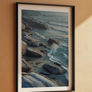 Rocky Coast Serenity | Coastal Landscape Poster | Nordic Art image 7