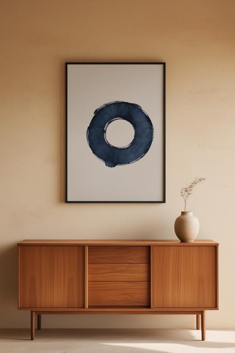 Enso Zen Circle | Japanese Calligraphy | Meditation Symbol Art image 5