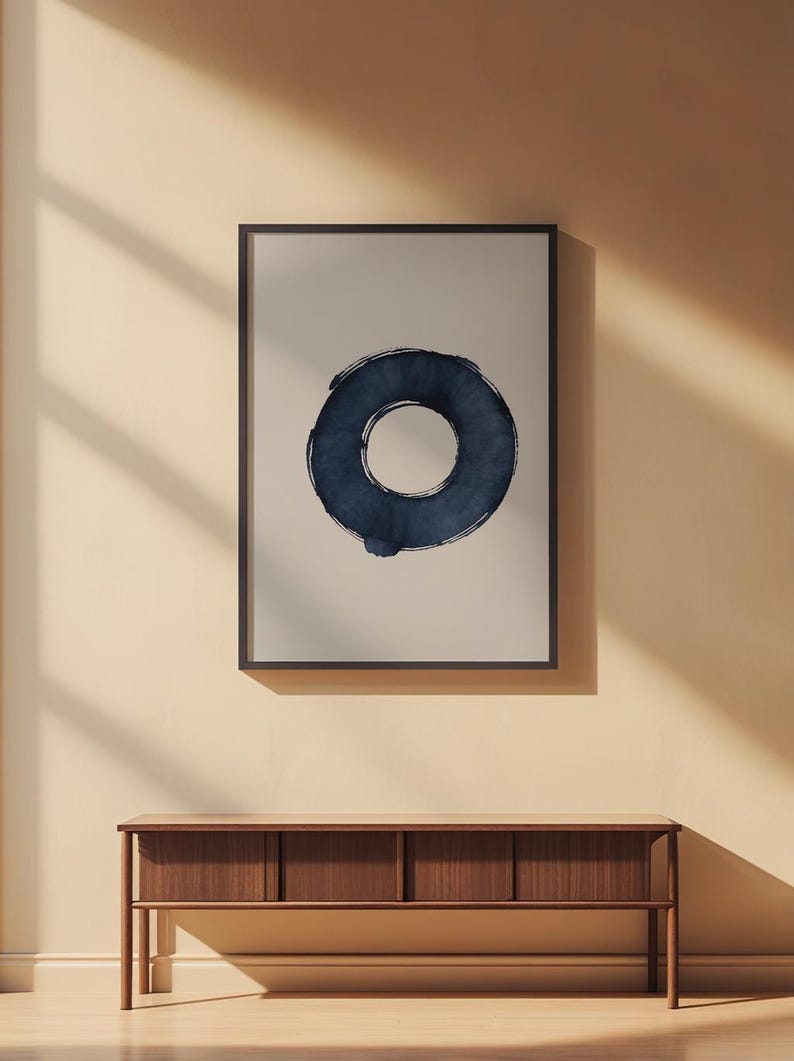 Enso Zen Circle | Japanese Calligraphy | Meditation Symbol Art image 2