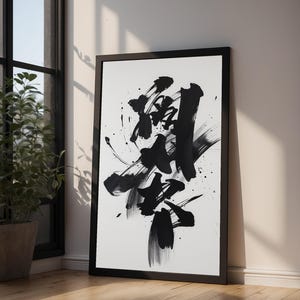 Bold Brushstroke Abstract | Modern Ink Art | Gallery Contemporary image 9