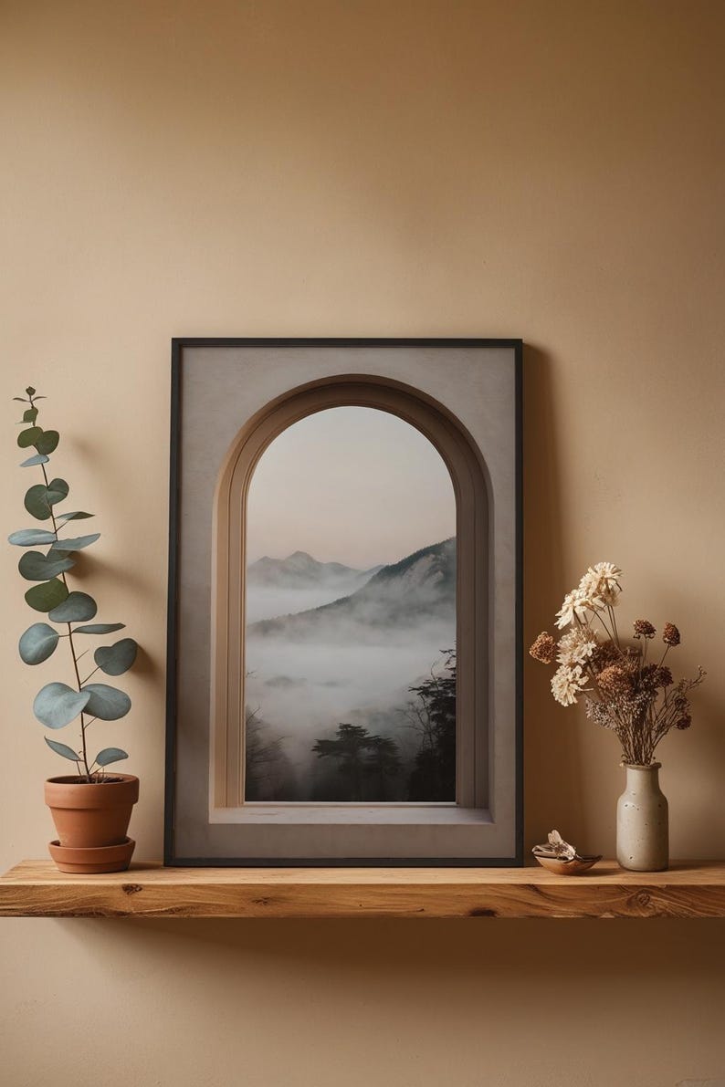 Window Frame Landscape | Architectural Portal | Escape View Art image 7