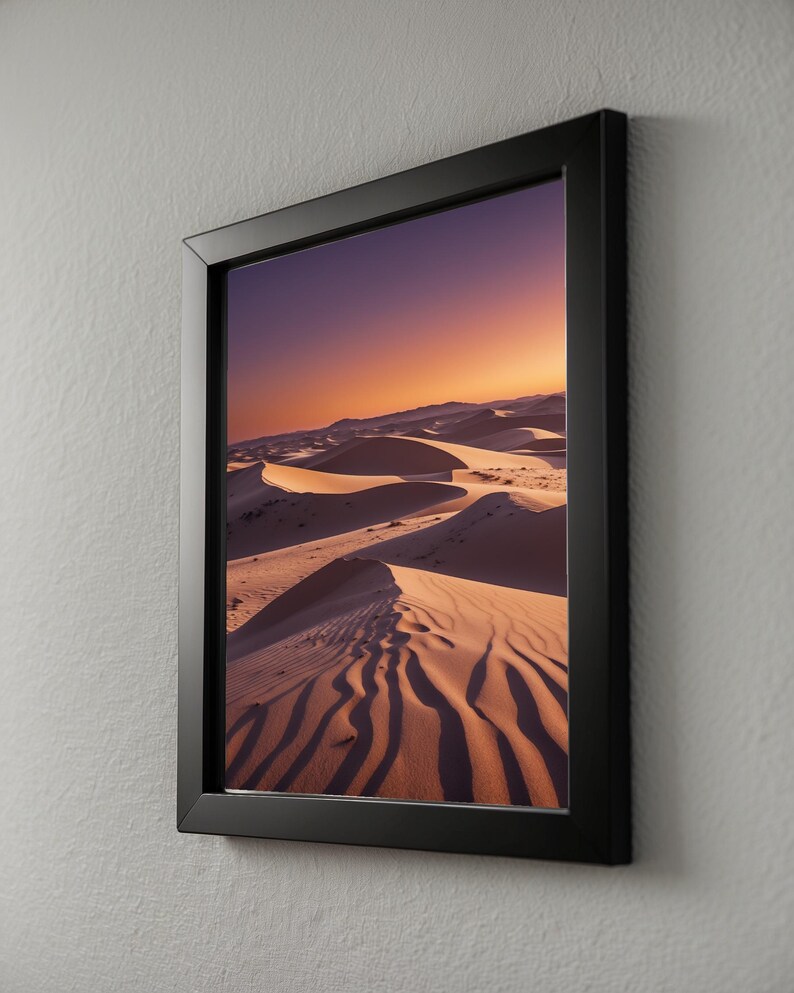 Desert Dunes Sunset | Landscape Poster Bild 8