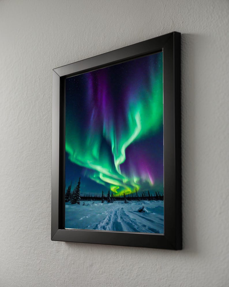 Affiche d'aurores boréales | Art mural aurore boréale image 8