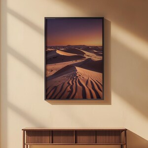 Desert Dunes Sunset | Landscape Poster Bild 2
