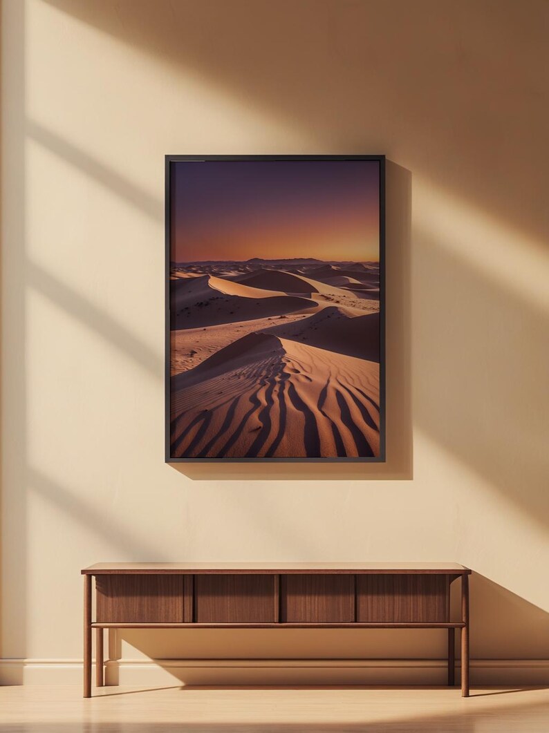 Desert Dunes Sunset | Landscape Poster Bild 2