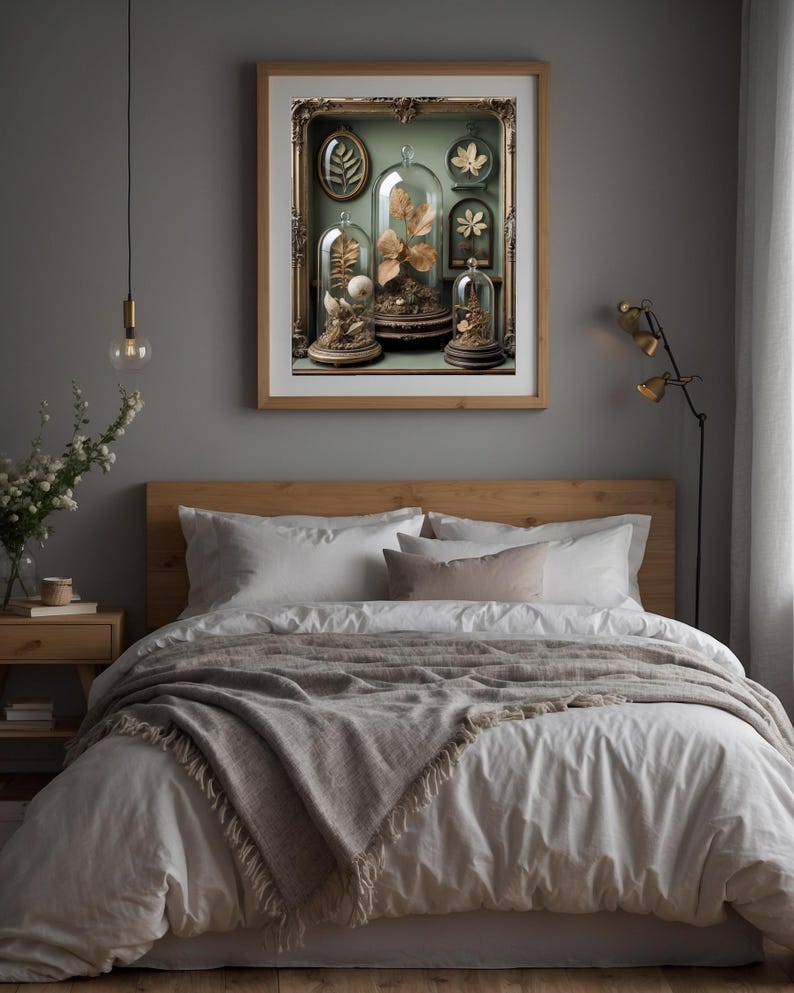 Gabinete de curiosidades / Especímenes botánicos antiguos / Decoración steampunk imagen 10