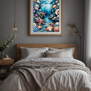 Tide Pool Ecosystem | Marine Life Illustration | Coastal Science Art image 10