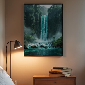 Lush Waterfall | Cascading Water Landscape | Forest Nature Power image 3