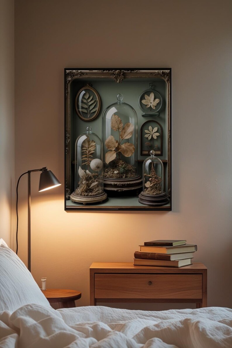 Gabinete de curiosidades / Especímenes botánicos antiguos / Decoración steampunk imagen 3