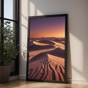 Desert Dunes Sunset | Landscape Poster Bild 9