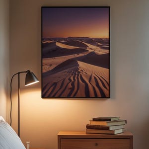 Desert Dunes Sunset | Landscape Poster Bild 3