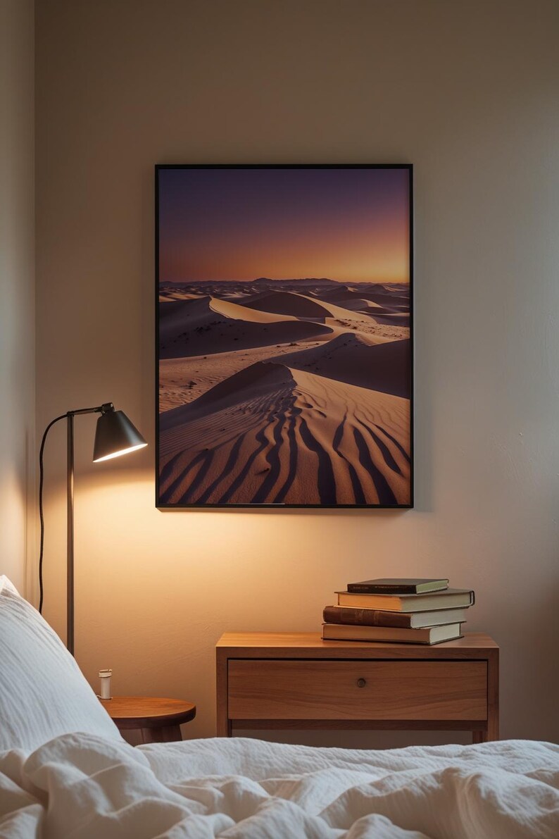 Desert Dunes Sunset | Landscape Poster Bild 3