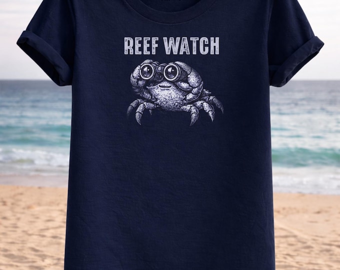 Reef Watch Crab T-Shirt – Ocean Marine Animal Graphic Tee