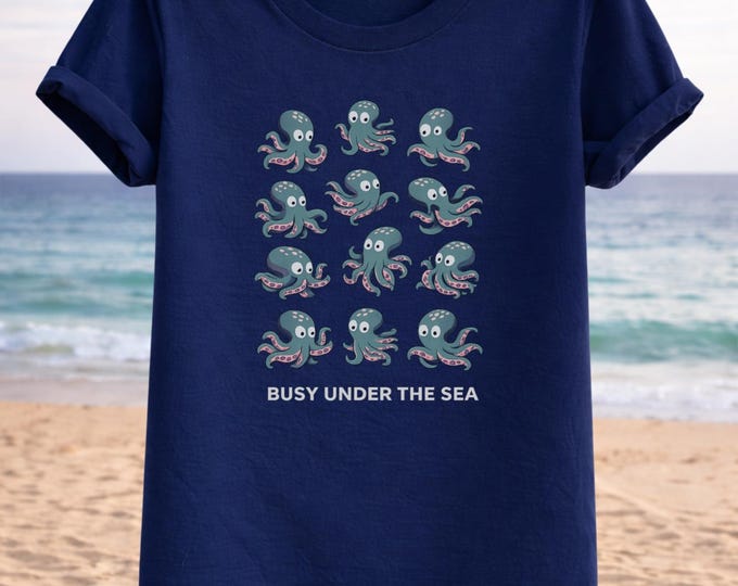 Octopus Squad T-Shirt – Playful Ocean Marine Life Tee