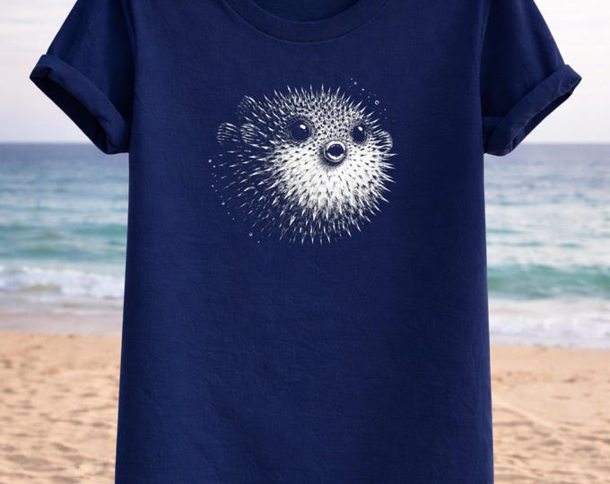 Glowing Pufferfish T-Shirt – Ocean Life Sea Creature Tee
