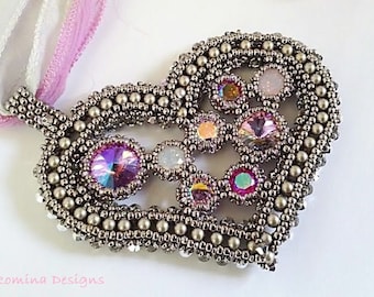 Heart and Soul Valentine's Crystal Pendant Tutorial