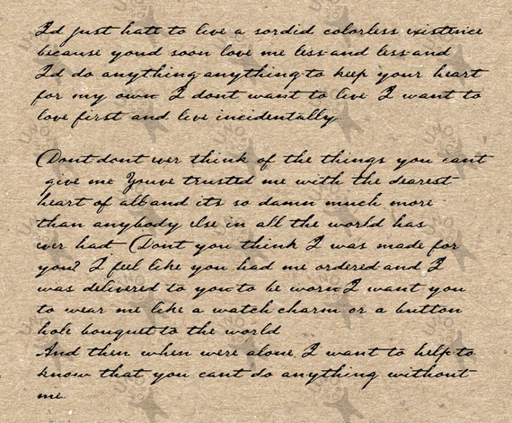 Image vintage écriture Vieille lettre image Instant Download | Etsy
