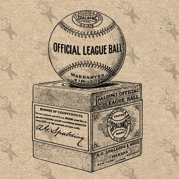 Vintage Ball Baseball image Instant Download printable Vintage | Etsy