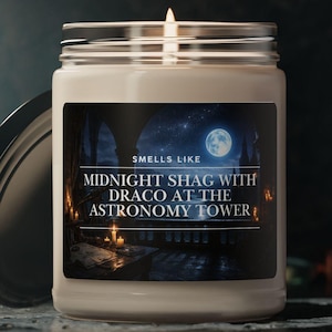 ça sent le | Bougie Drago Malefoy | bougies fictives pour hommes | dramione | Soja parfumé 9 oz
