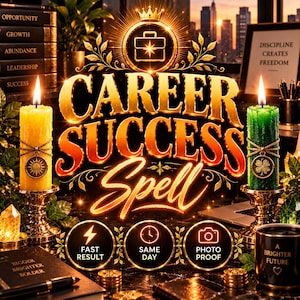 Career Success Spell — New Job Ritual, Get Hired Fast, Promotion, Opportunities & Dream Job